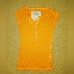 Abercrombie & Fitch Orange Women's Top